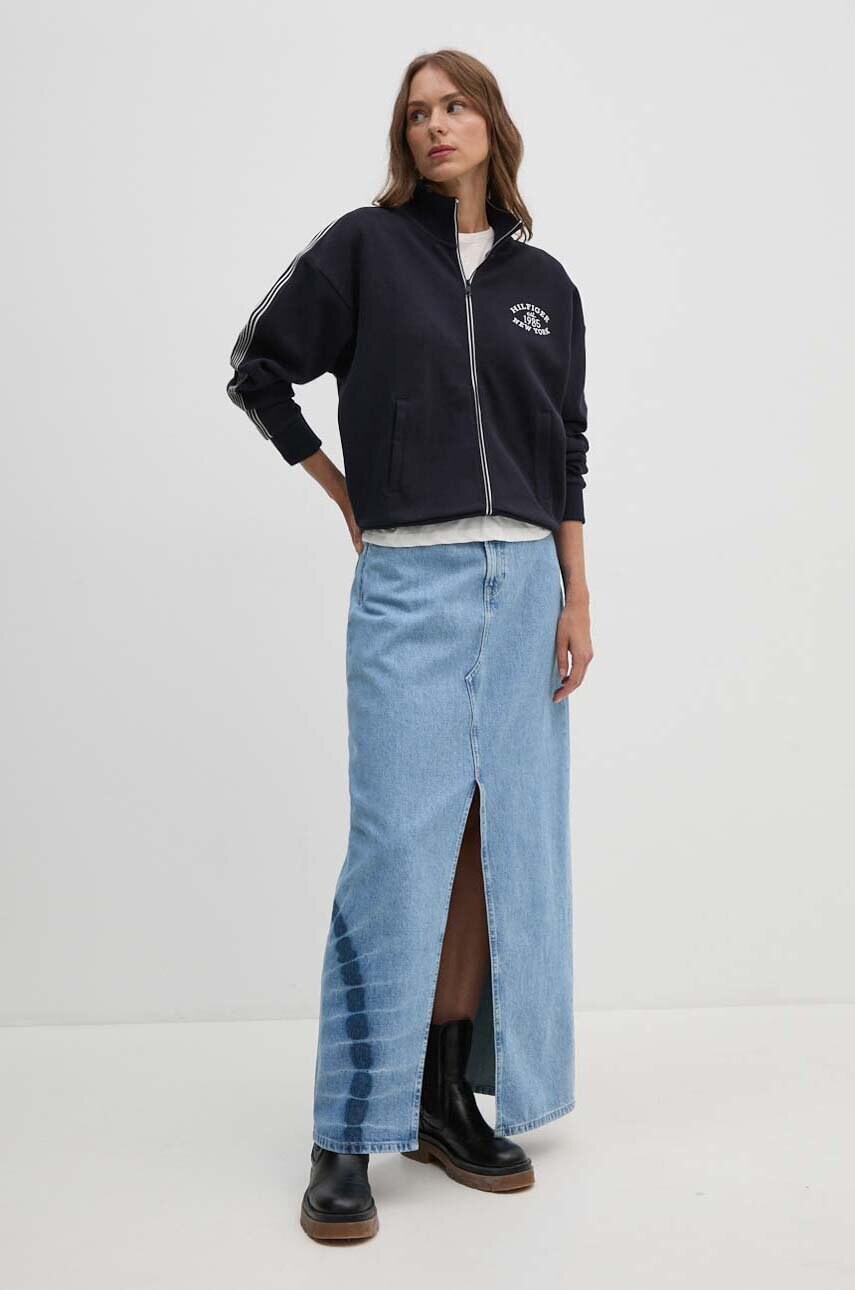 Джинсова спідниця Pepe Jeans MAXI SKIRT HW TIE DYE maxi пряма PL901133