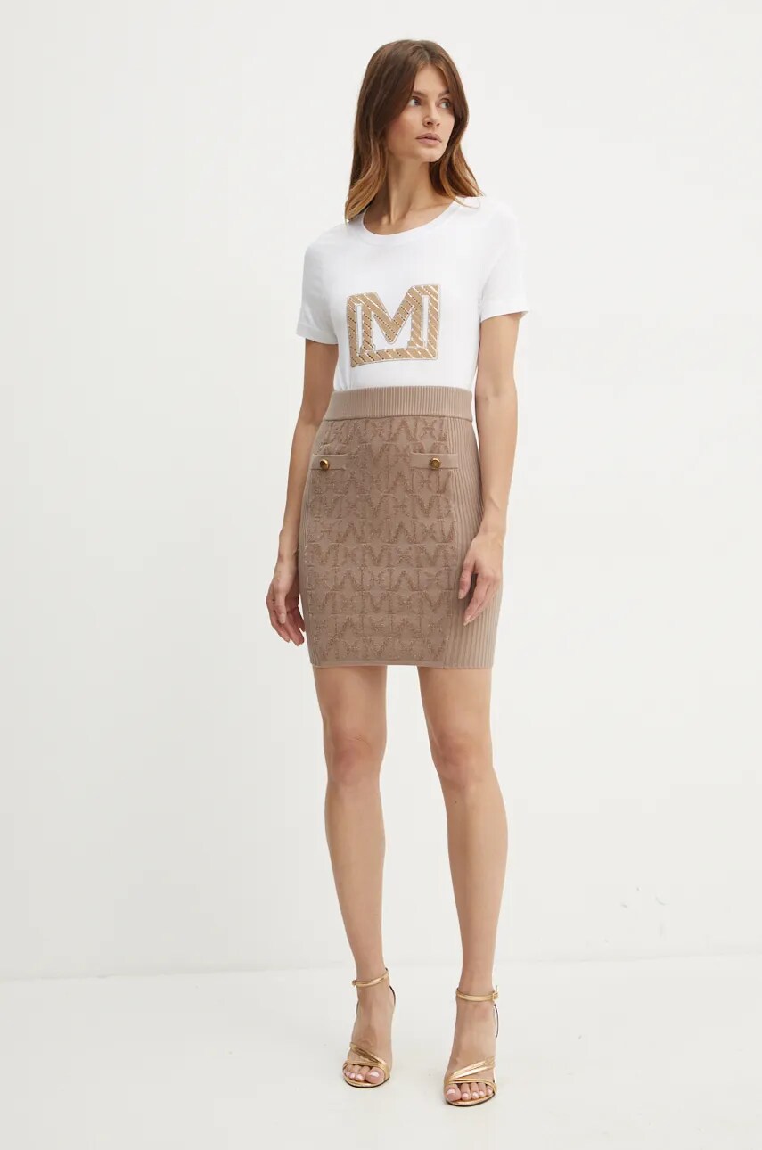 Спідниця Marciano Guess HERMIONE колір коричневий mini олівець 4BGD01 5661Z