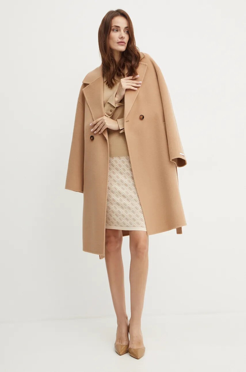 Спідниця Guess LISE колір бежевий mini олівець W4BD53 Z37K0