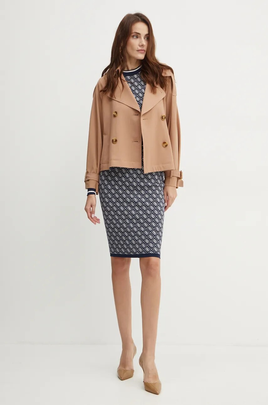 Спідниця Guess LISE колір синій mini олівець W4BD53 Z37K0