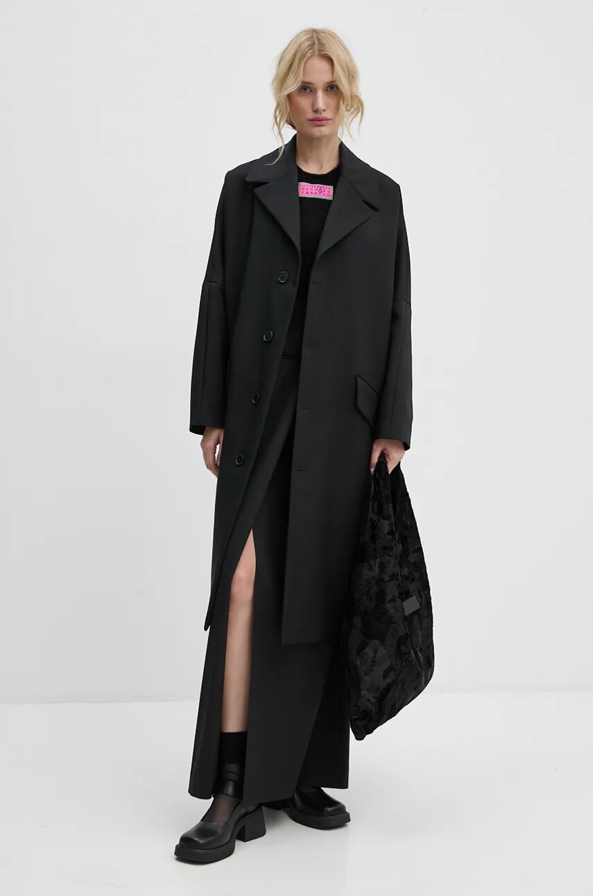Спідниця MM6 Maison Margiela колір чорний maxi пряма S62MI0025.M35227