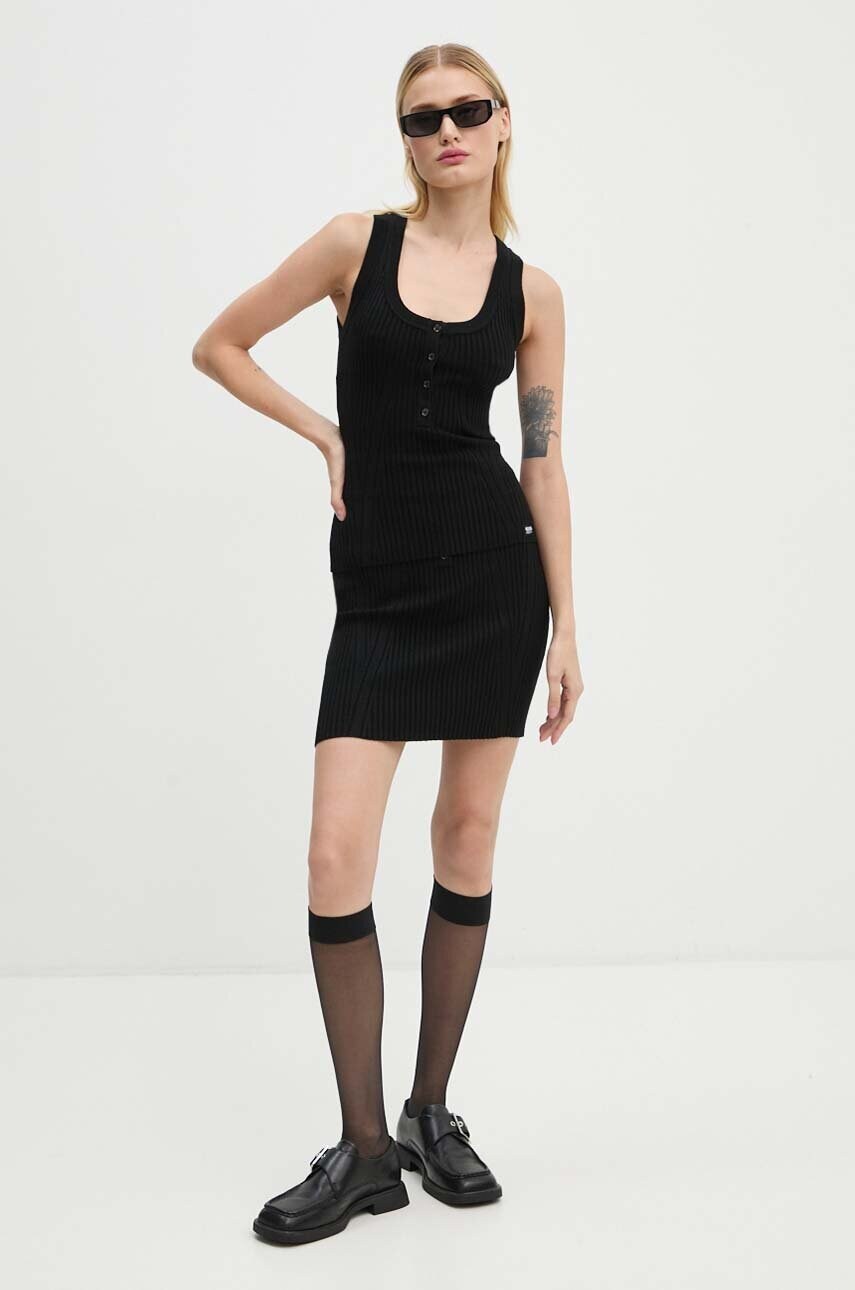 Спідниця Moschino Jeans колір чорний mini олівець J0180 8702