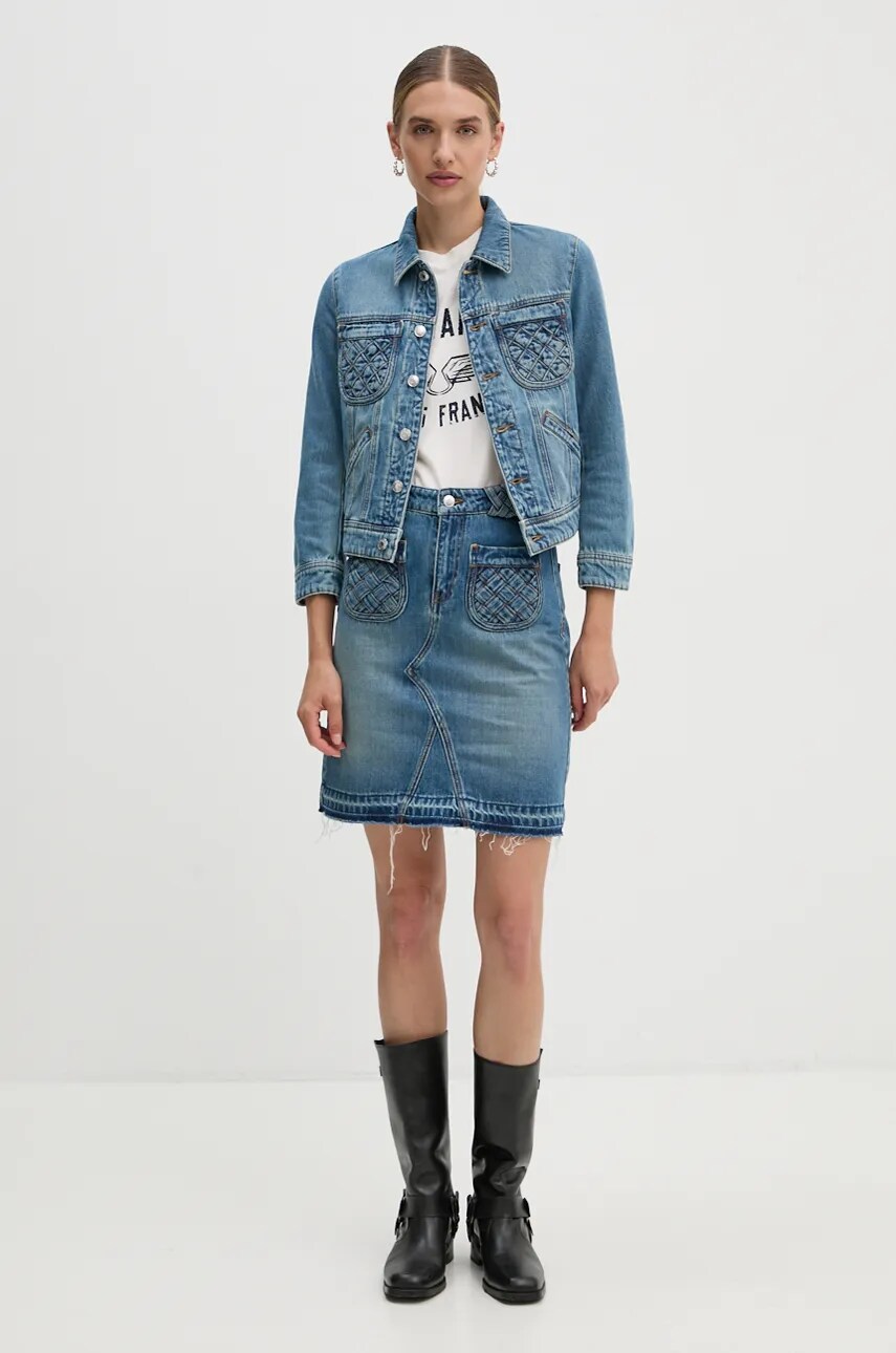 Джинсова спідниця ZADIG&VOLTAIRE mini пряма WWSK00400