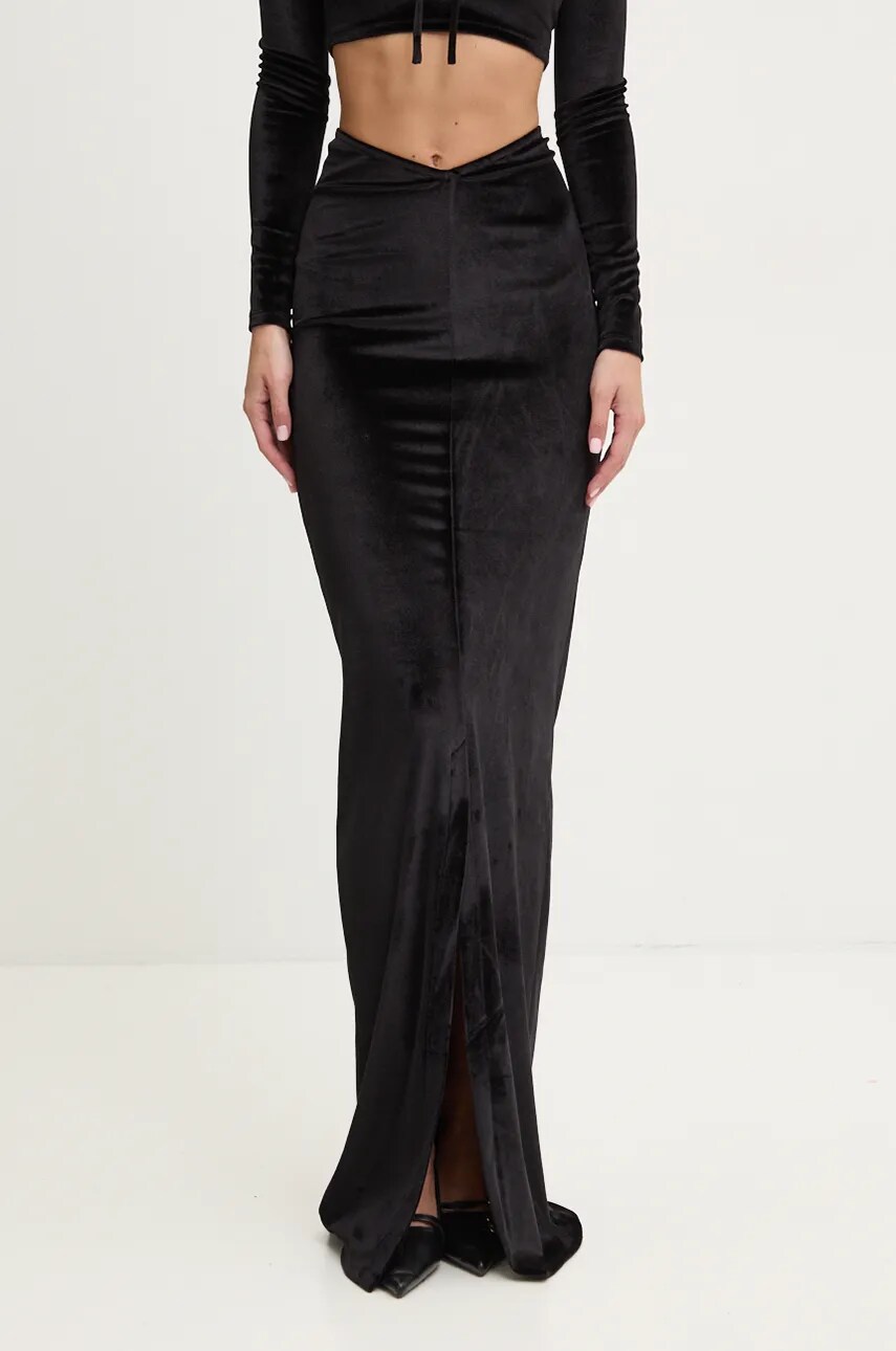 Спідниця Fiorucci колір чорний maxi пряма W01FMBSK236VR01BK01