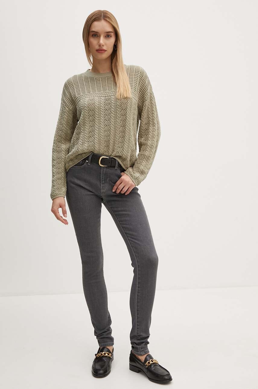 Джинси Pepe Jeans SKINNY JEANS MW жіночі колір сірий PL204728UH8