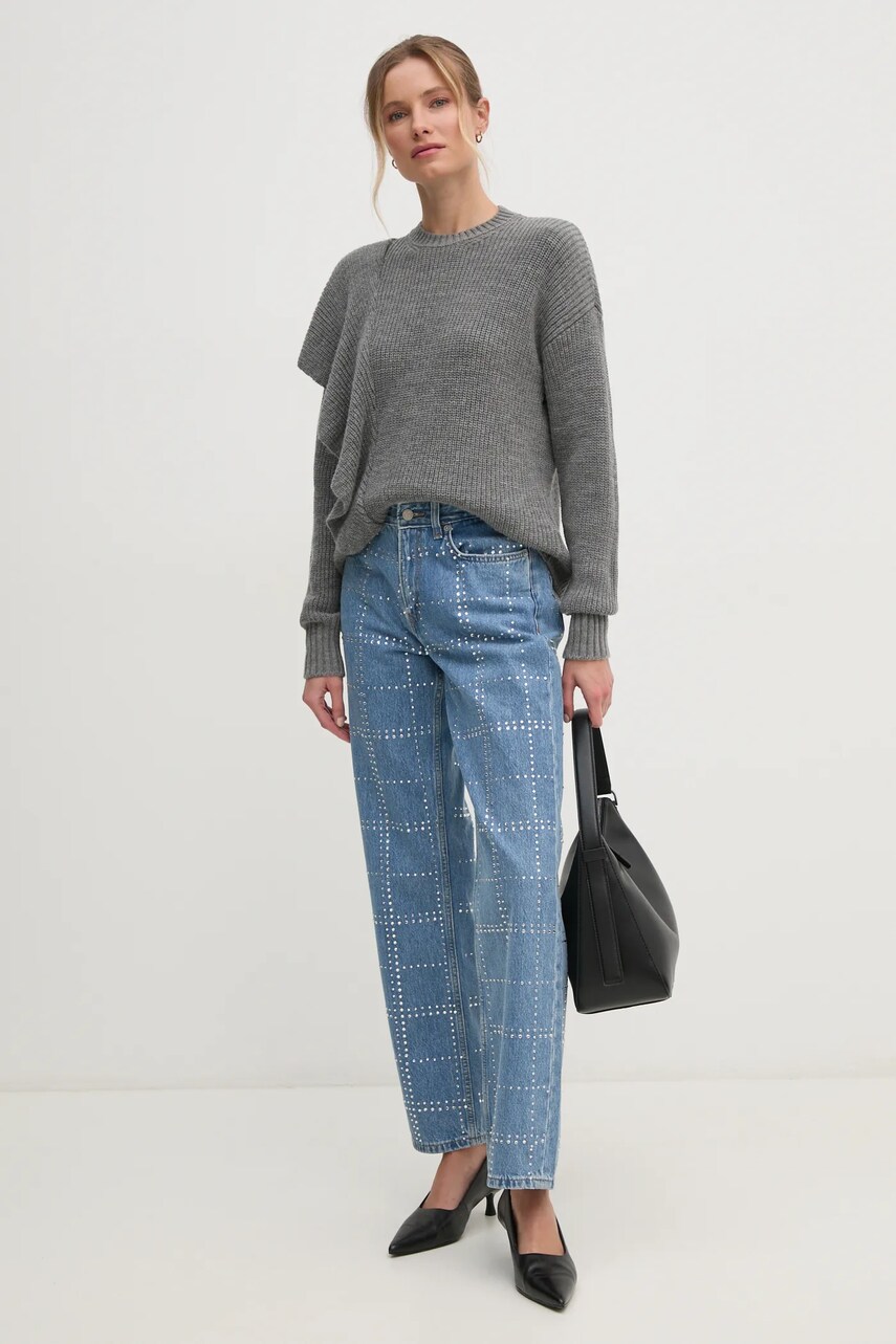 Джинси Pepe Jeans STRAIGHT JEANS HW GLITTER жіночі висока посадка PL204832