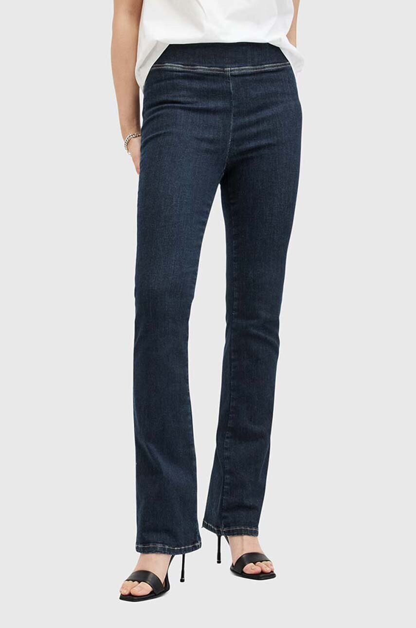 Бавовняні джинси AllSaints DANI SIZEME BOOTCUT колір синій W007EC