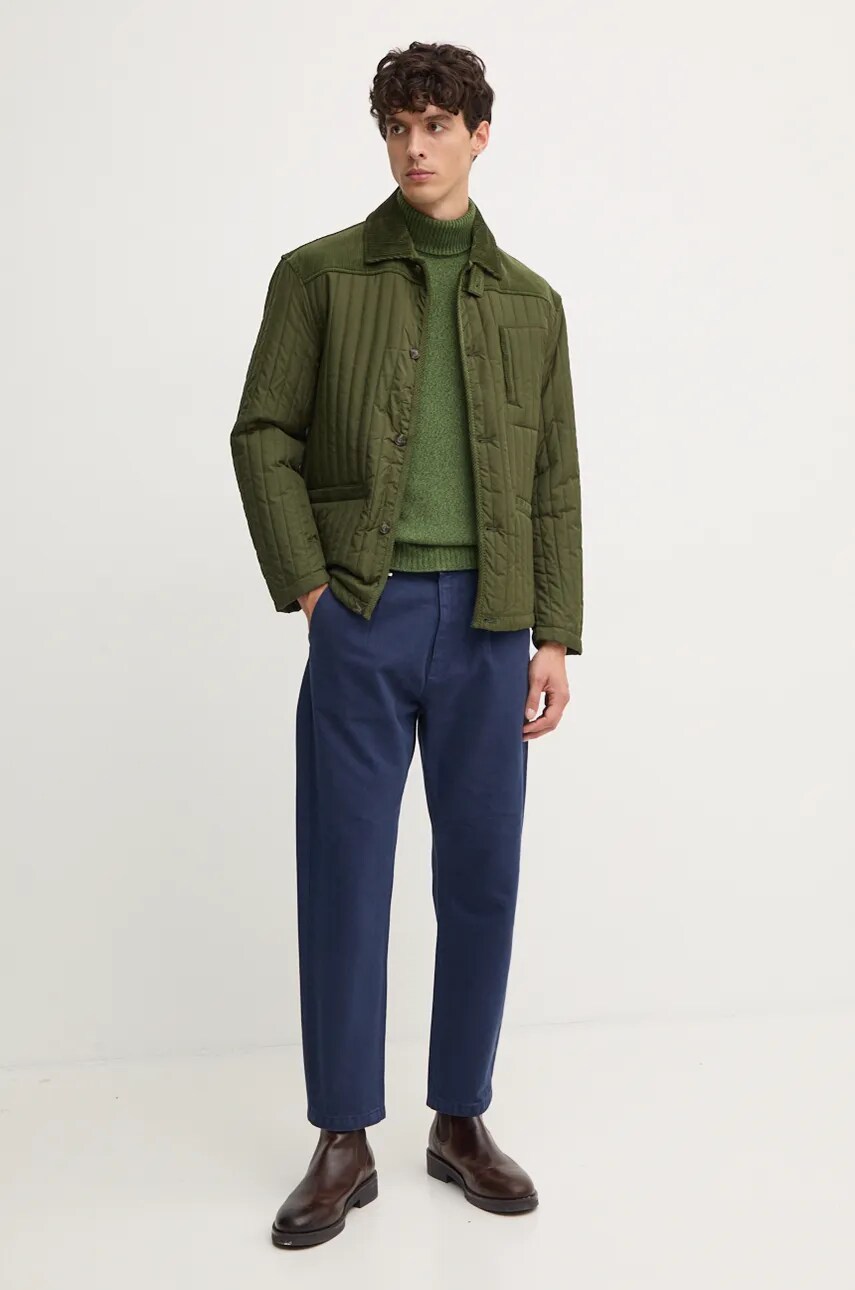 Бавовняні штани United Colors of Benetton колір синій фасон chinos 43OZUE01M