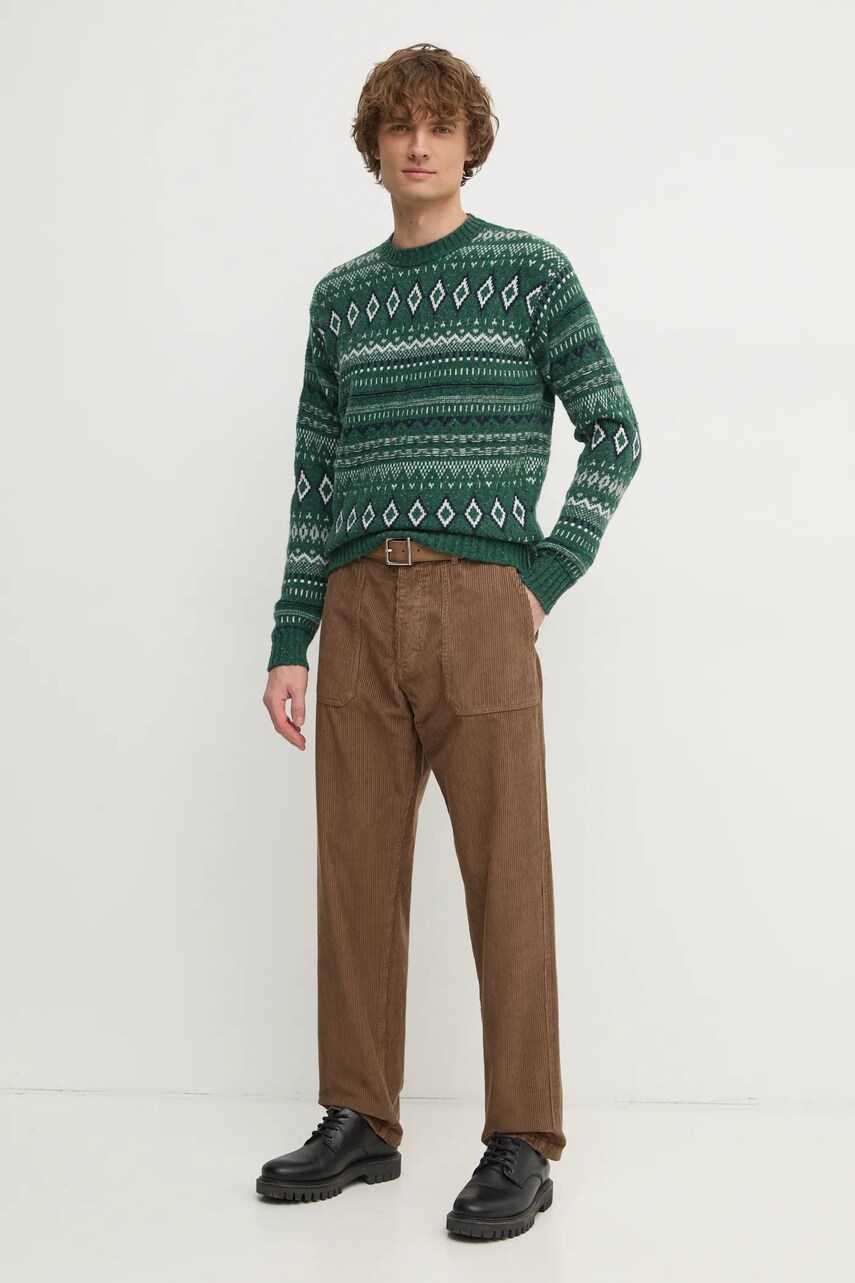 Штани United Colors of Benetton чоловічі колір коричневий фасон chinos 4FYHUF03S