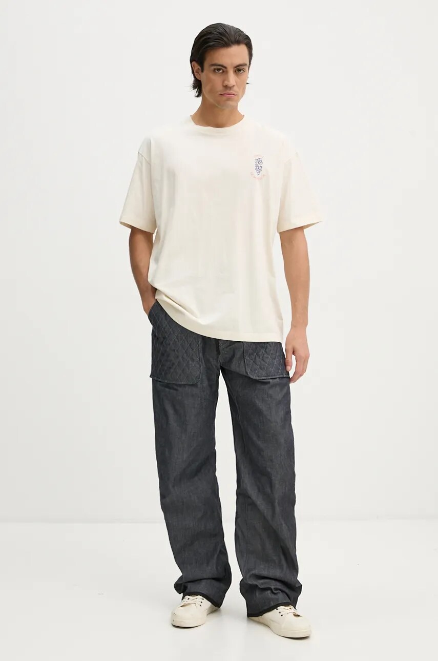 Бавовняні штани G-Star Raw колір синій прямі D25352-D539