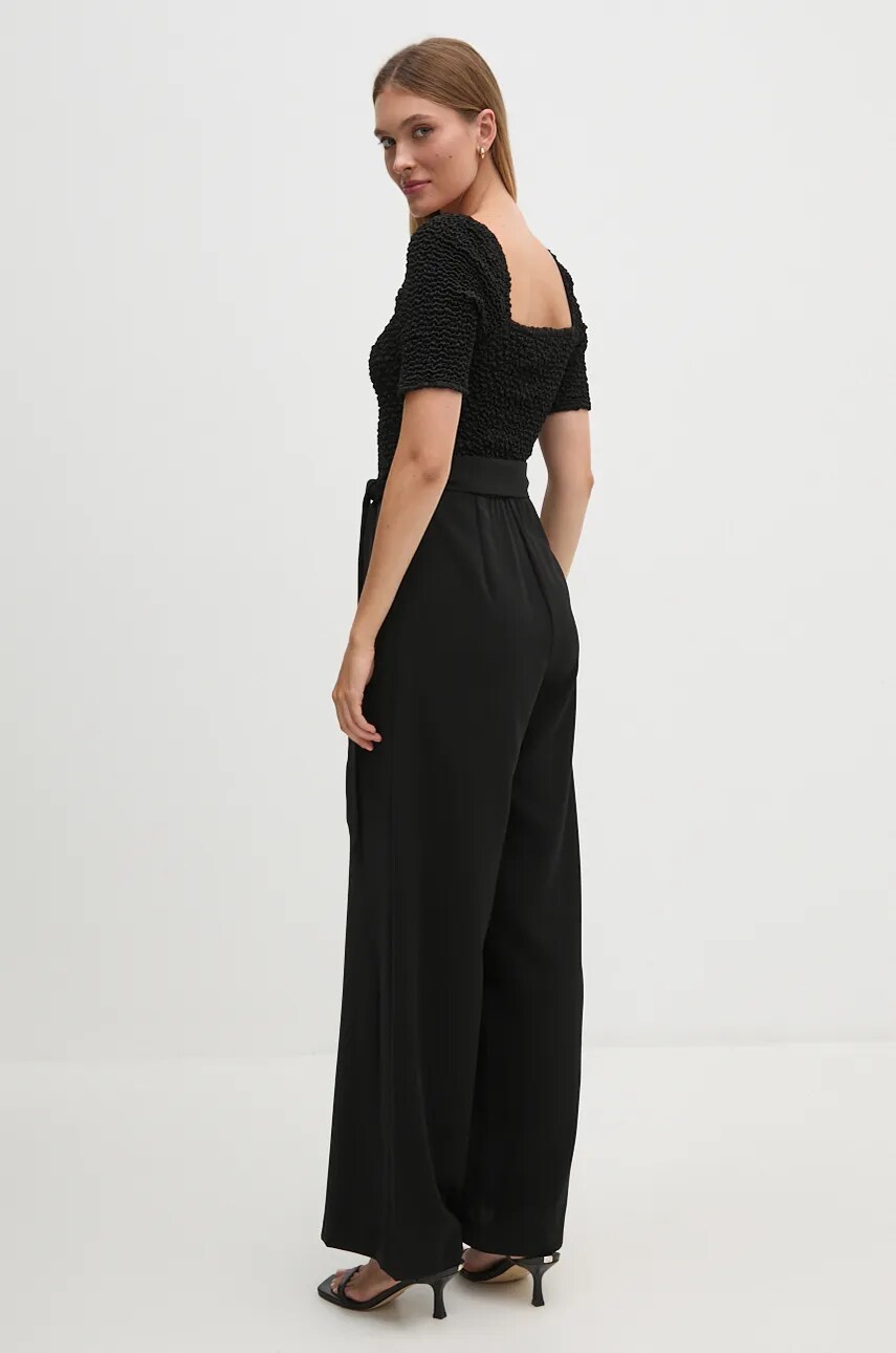 Комбінезон Dkny колір чорний декольте каро DD4E2933