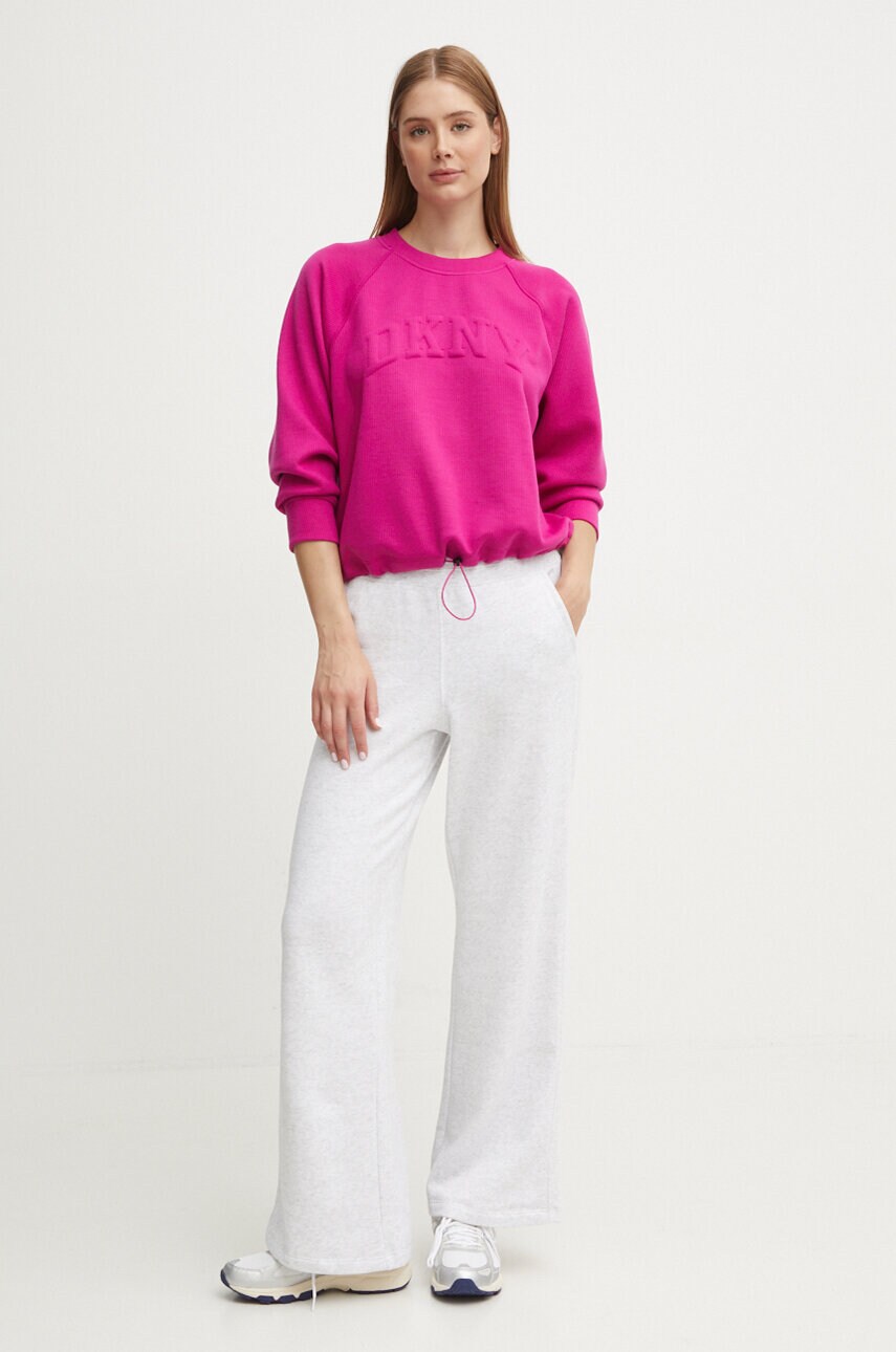 Спортивні штани Dkny колір сірий меланж DP4P3473