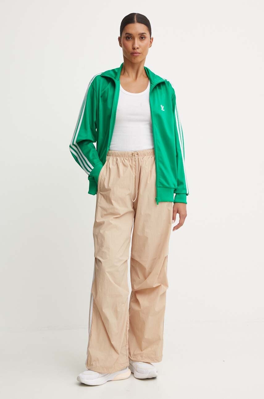 Спортивні штани adidas Originals колір бежевий з аплікацією IY7252