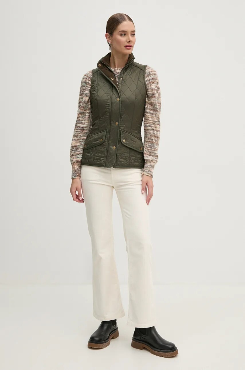 Вельветові штани Pepe Jeans WILLA колір бежевий кльош висока посадка PL211786