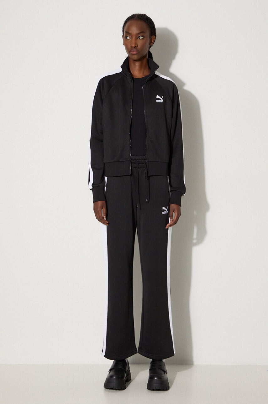 Спортивні штани Puma Iconic T7 Straight Leg Track Pants колір чорний візерунок 627996