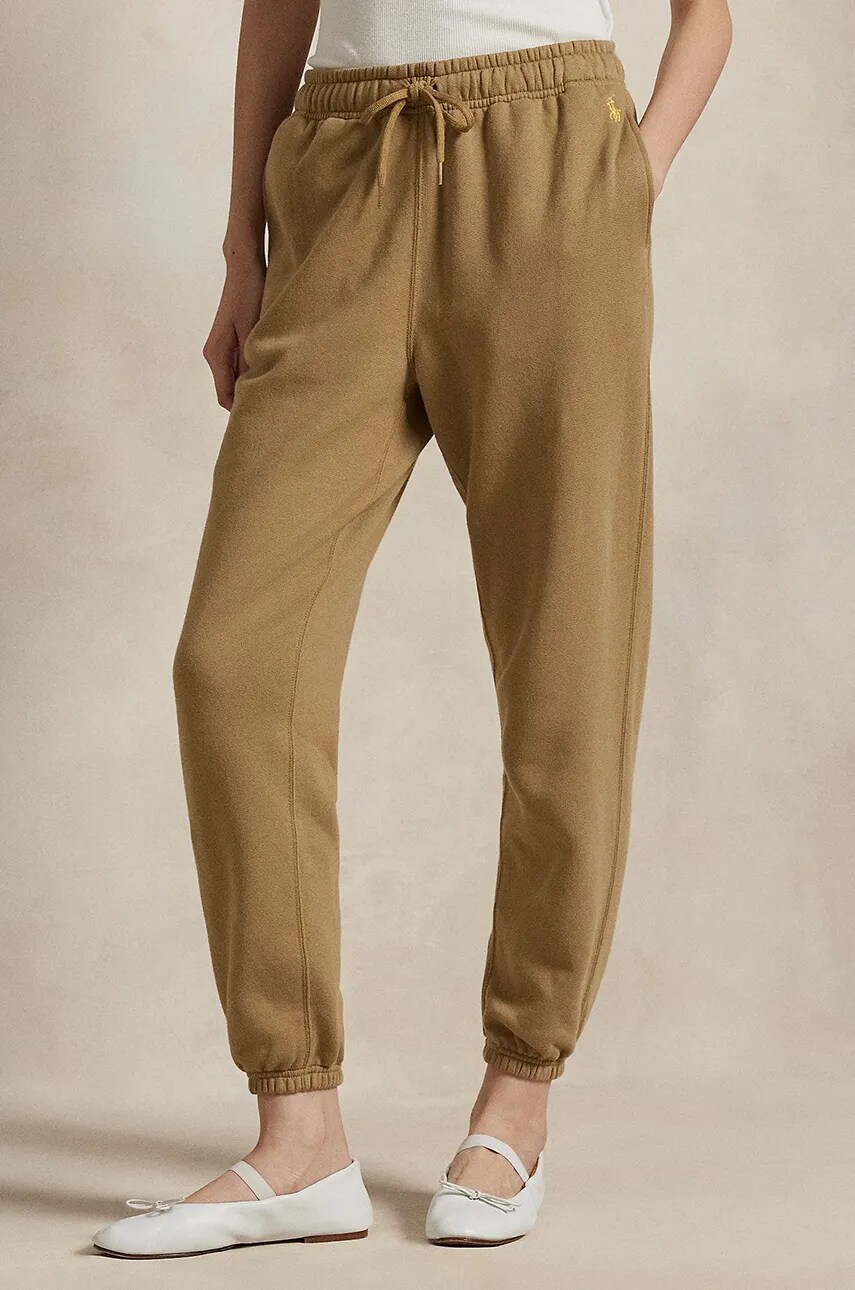 Спортивні штани Polo Ralph Lauren колір зелений однотонні 211961274