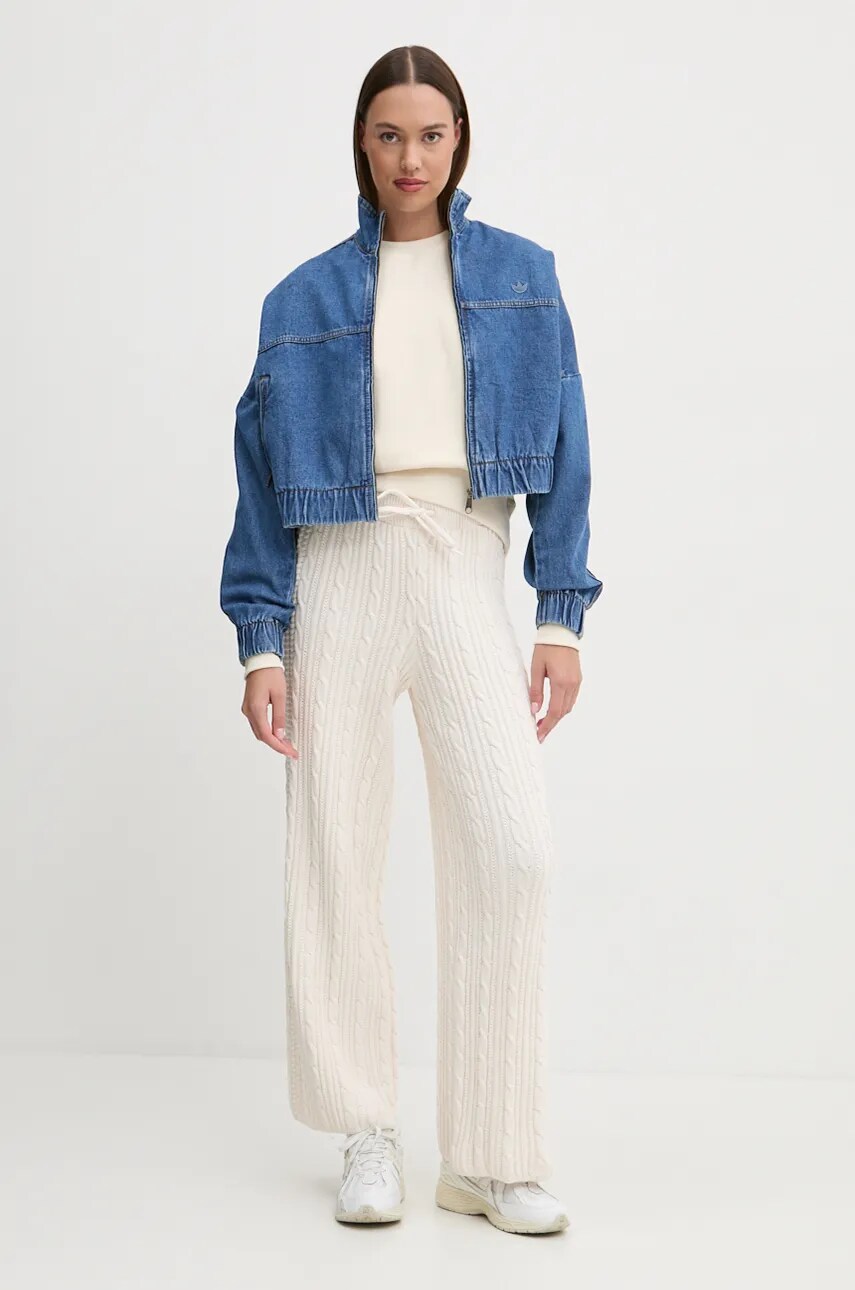 Спортивні штани adidas Originals KNTD Jogger колір бежевий однотонні JN7658