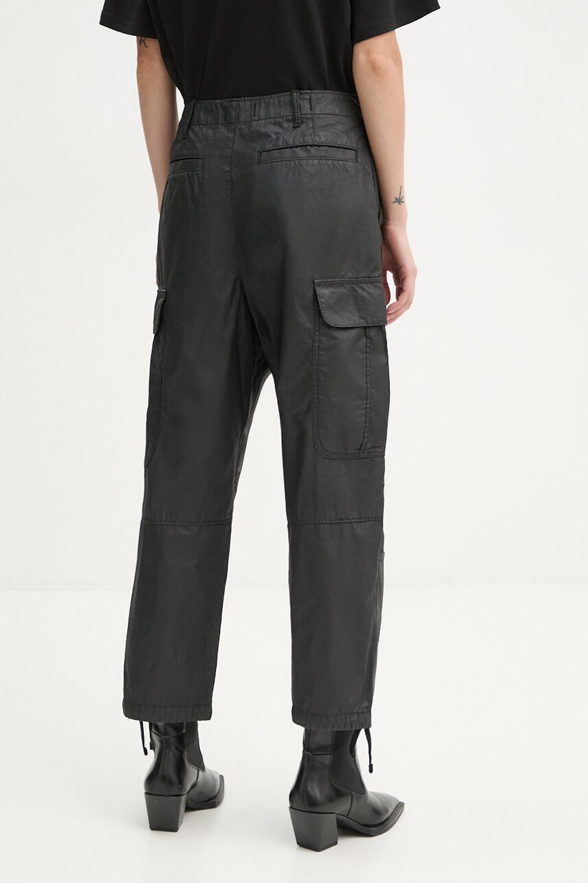 Купити Штани G-Star Raw жіночі колір чорний фасон cargo висока посадка D25251-C973 – головне зображення