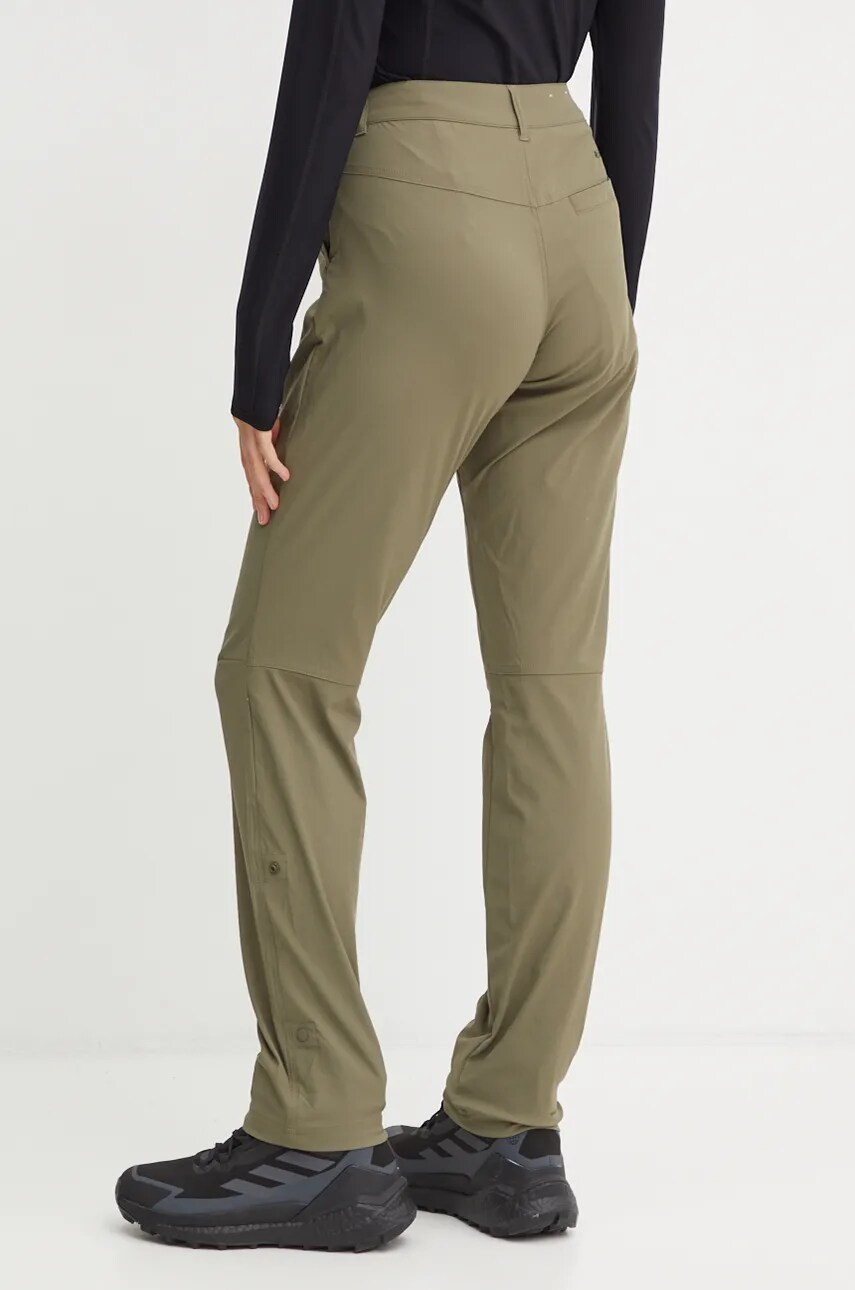 Штани outdoor Columbia Leslie Falls колір зелений 2087083
