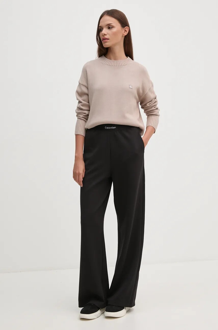 Спортивні штани Calvin Klein Jeans колір чорний однотонні J20J224684