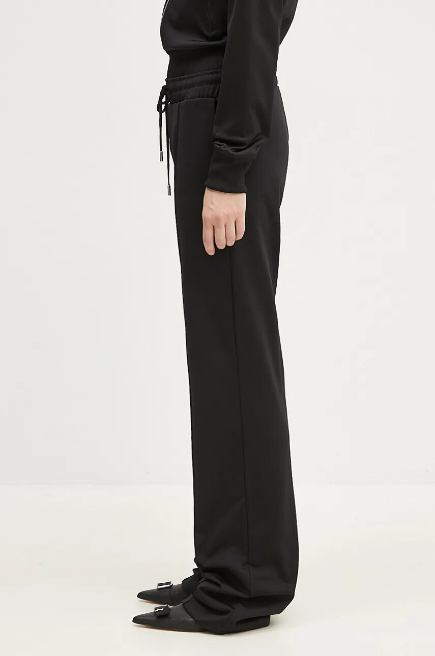 Штани Coperni Tracksuit Trousers жіночі колір чорний прямі висока посадка COPJS83567