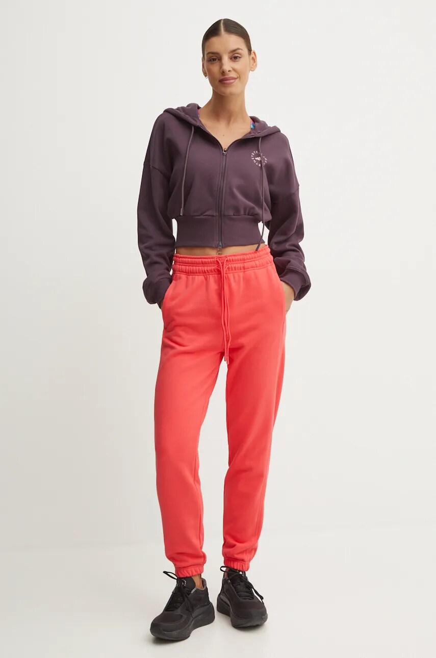 Спортивні штани adidas by Stella McCartney колір помаранчевий однотонні IX1639