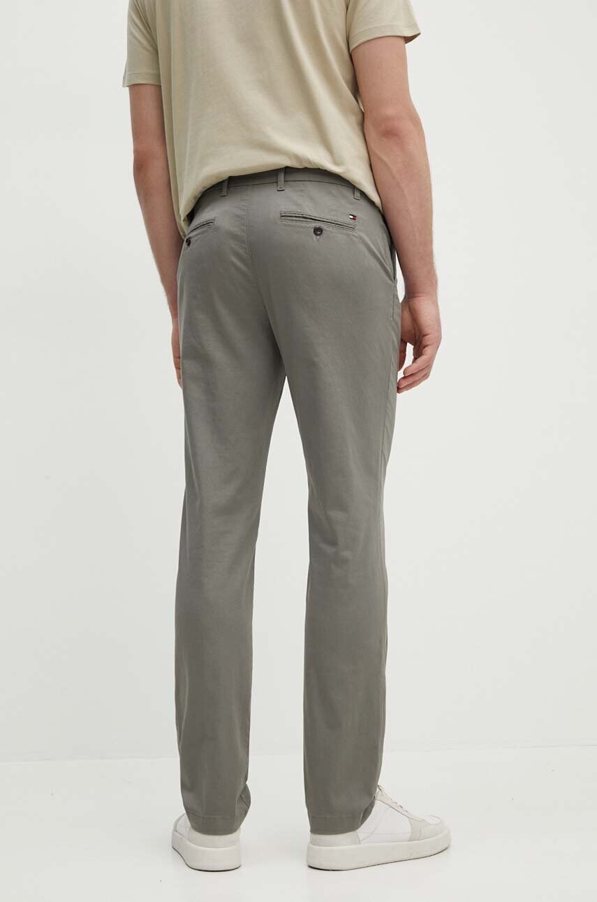 Штани Tommy Hilfiger чоловічі колір сірий фасон chinos MW0MW35637