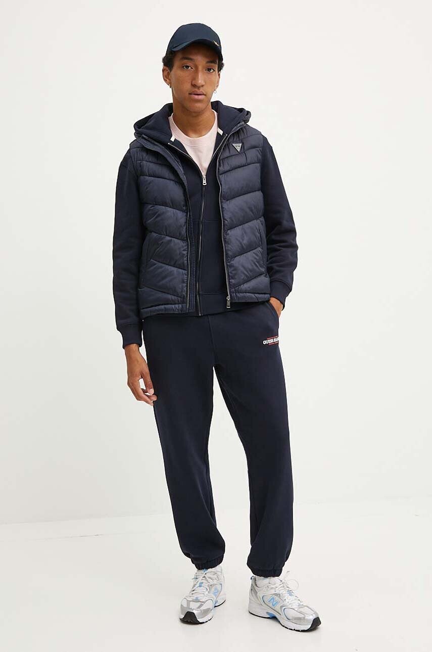 Спортивні штани Guess Jeans колір синій однотонні M4YB18 K9V31
