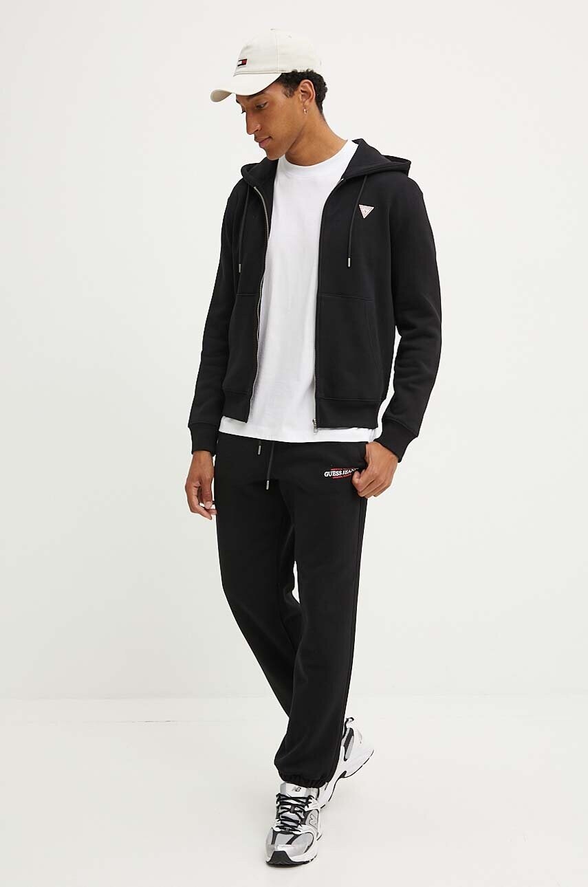Спортивні штани Guess Jeans колір чорний однотонні M4YB18 K9V31