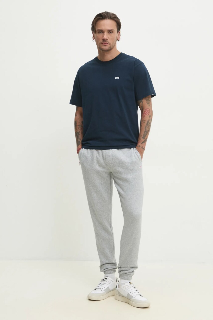 Спортивні штани Tommy Jeans колір сірий однотонні DM0DM20473