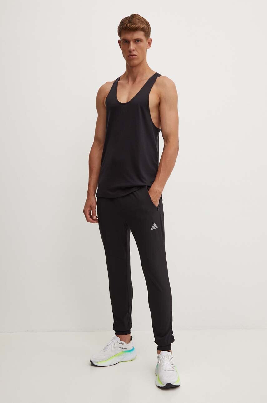 Спортивні штани adidas колір чорний однотонні JD8733
