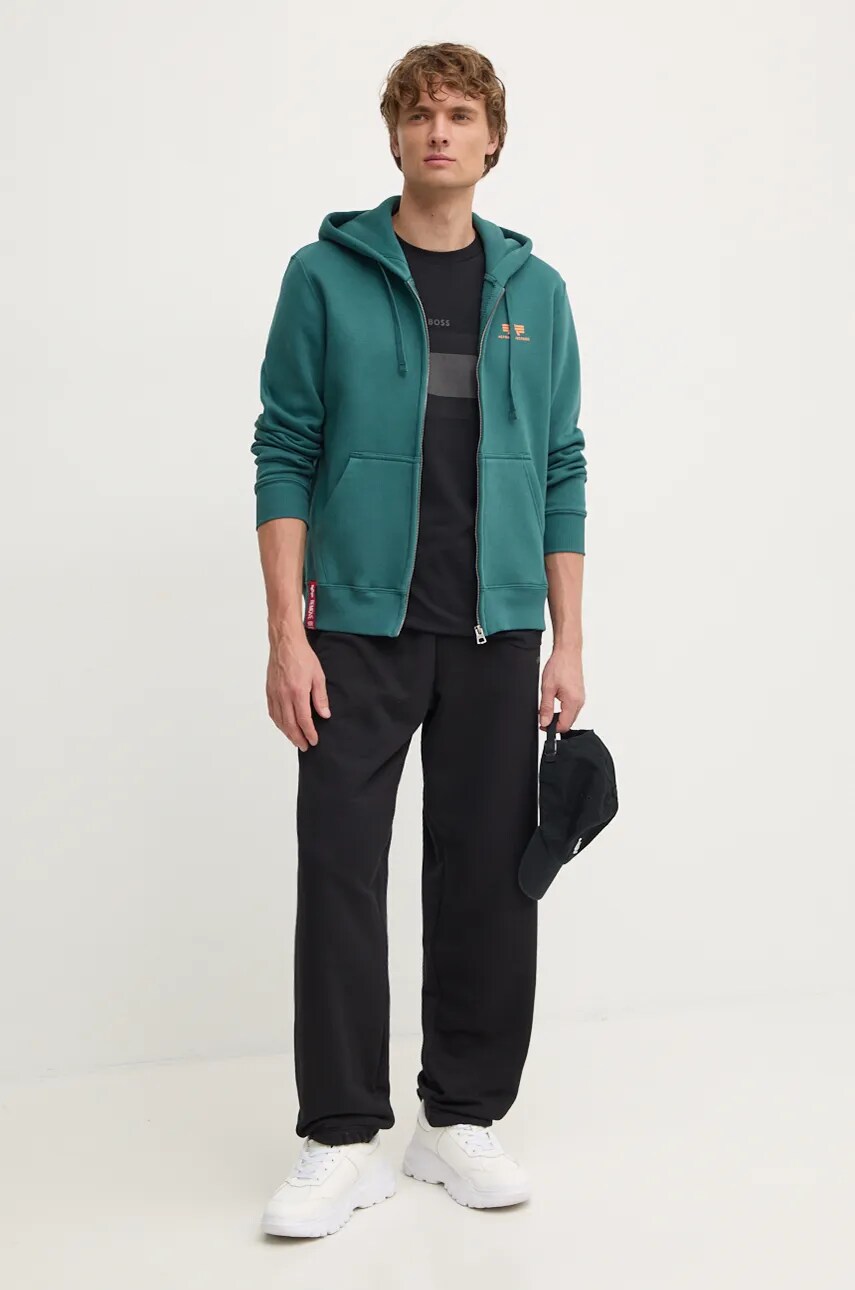 Спортивні штани Alpha Industries колір чорний однотонні 146364