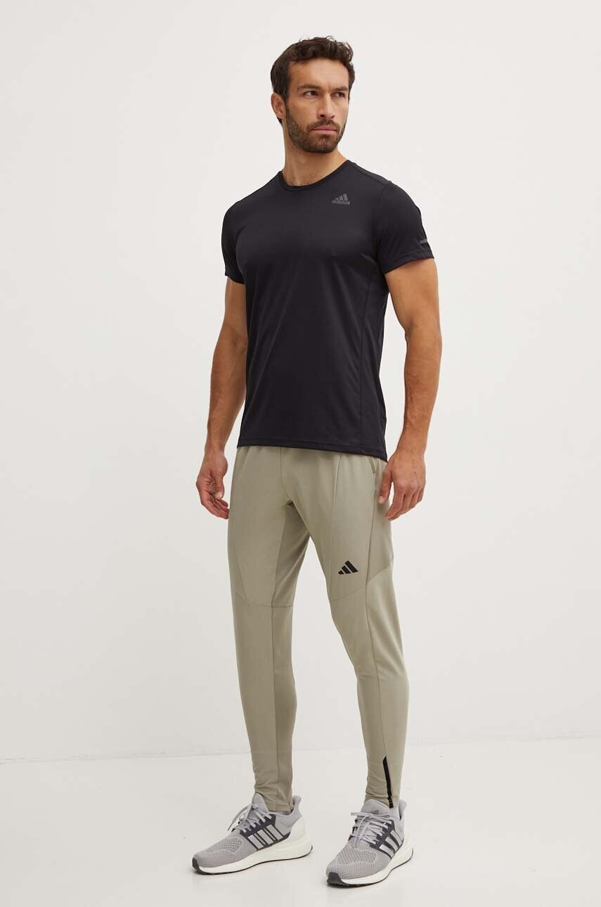 Штани для тренувань adidas Performance Designed for Training колір зелений однотонні JE6691