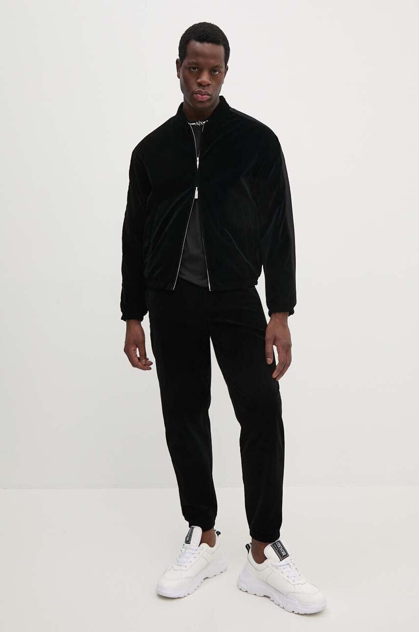Штани Armani Exchange чоловічі колір чорний прямі XM000022 AF10169