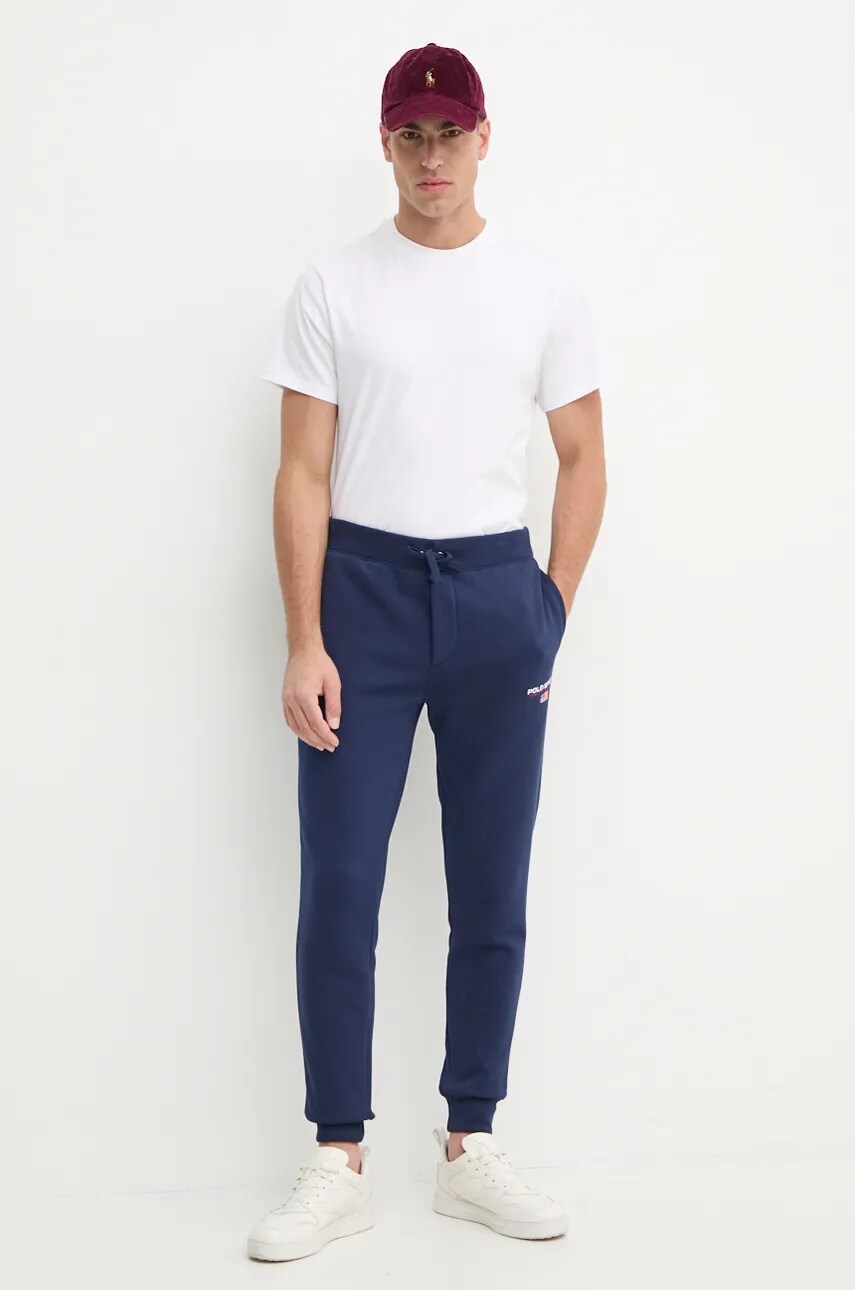 Спортивні штани Polo Ralph Lauren колір синій однотонні 710949930