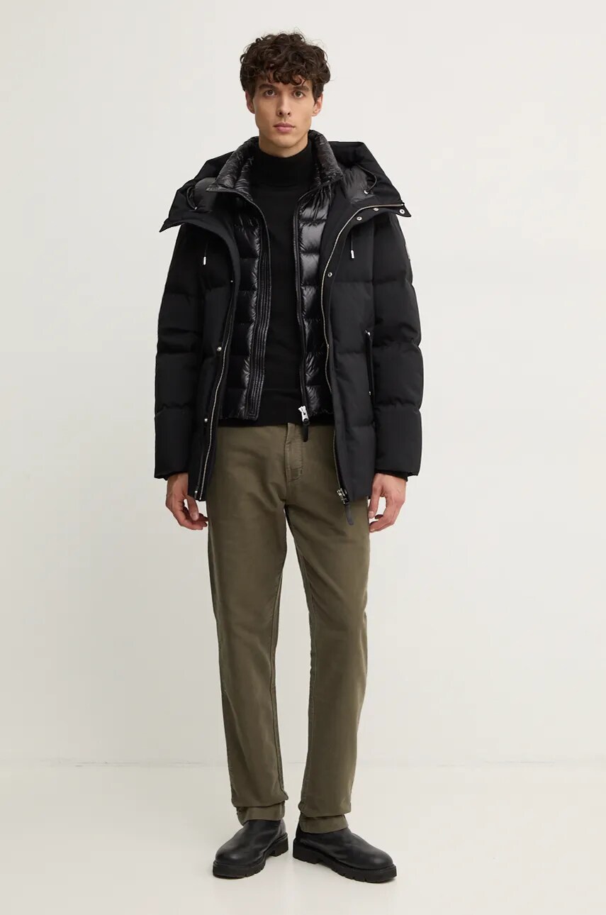 Бавовняні штани Barbour колір зелений прямі MTR0738