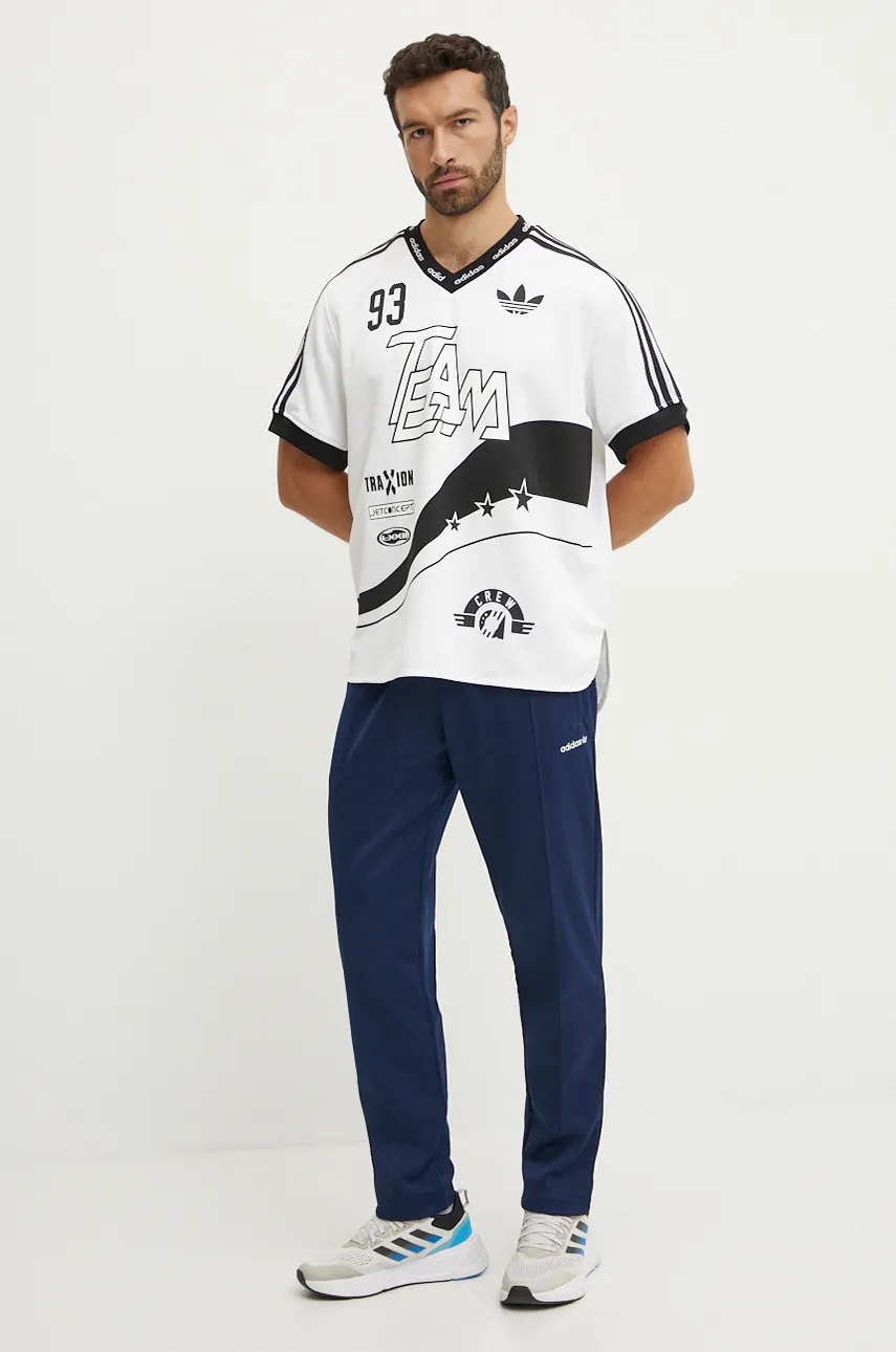 Спортивні штани adidas Originals колір синій однотонні IW3232