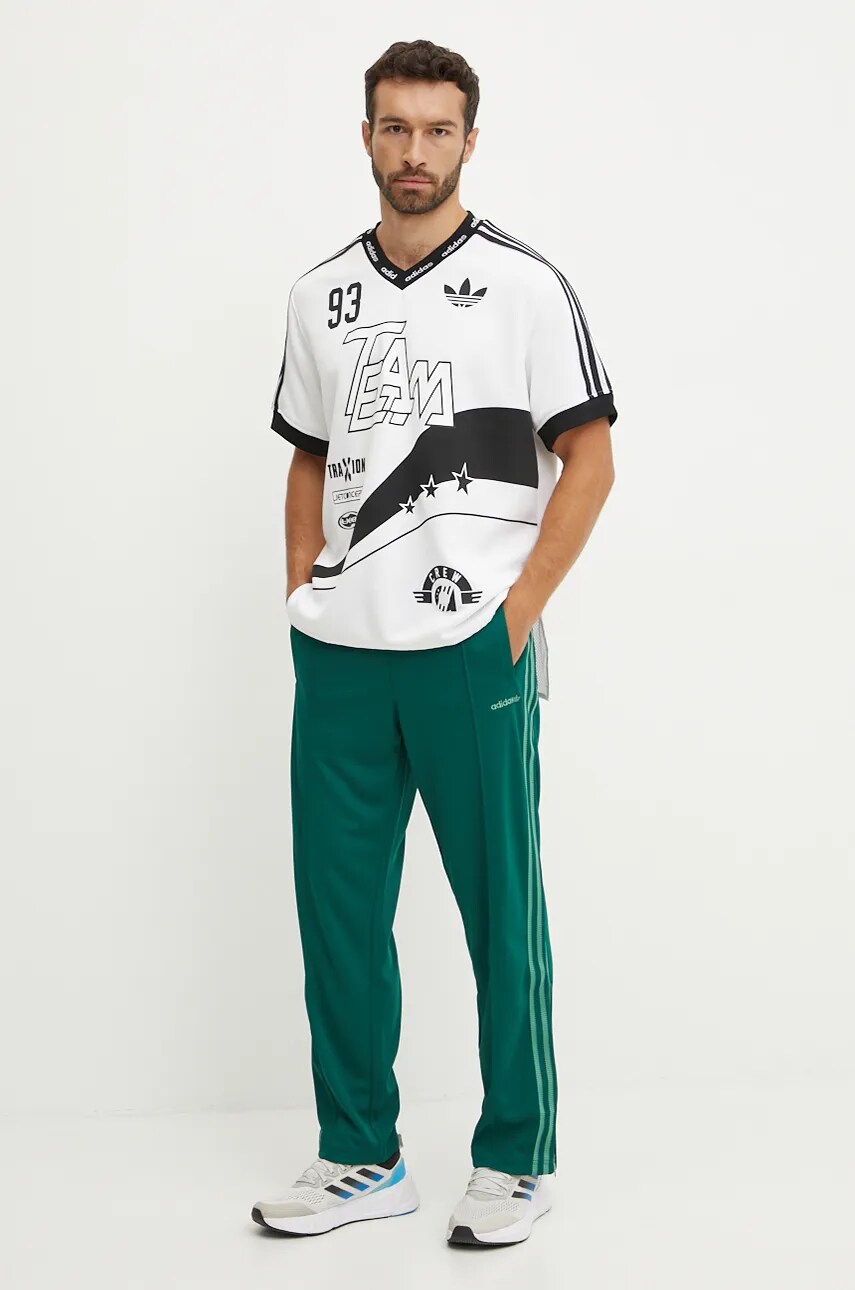 Спортивні штани adidas Originals колір зелений візерунок IX9627