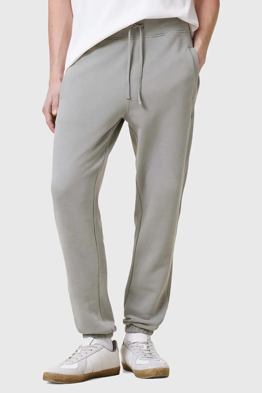 Бавовняні спортивні штани AllSaints RAVEN SWEATPANT колір сірий однотонні M031TA