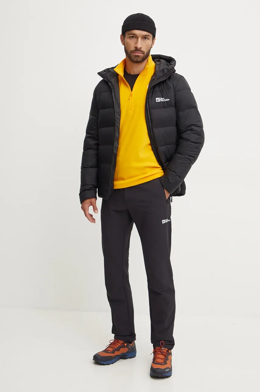 Штани outdoor Jack Wolfskin Activate Thermic колір чорний A61881