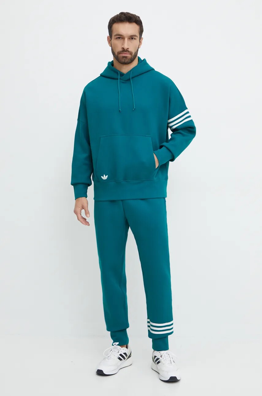 Спортивні штани adidas Originals Neuclassics C Pant колір зелений з аплікацією JF9152