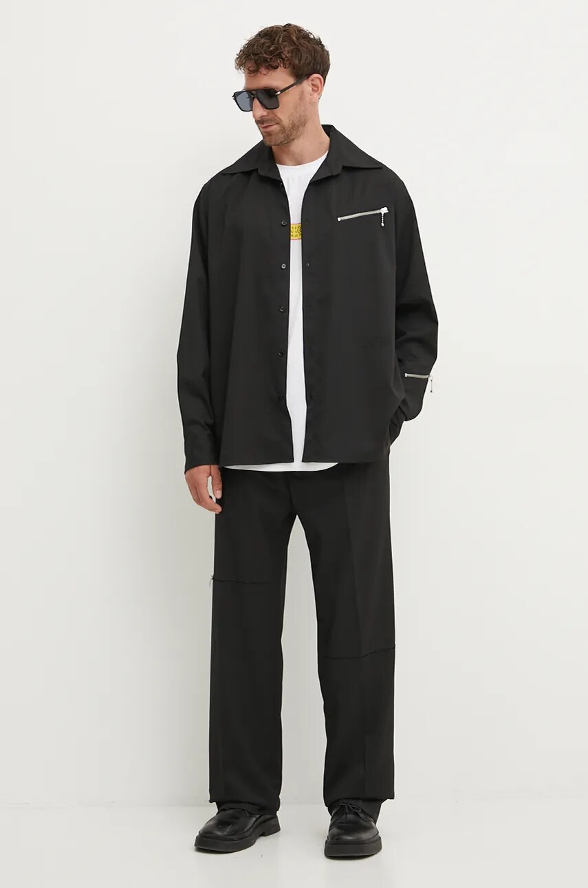 Штани MM6 Maison Margiela чоловічі колір чорний фасон chinos SH2KA0013.M35227