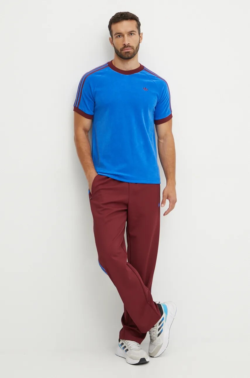 Спортивні штани adidas Originals Trackpant колір бордовий з аплікацією JN5977