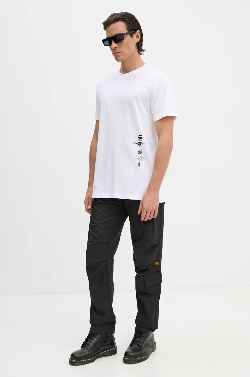 Штани G-Star Raw чоловічі колір чорний фасон cargo D23677-D308