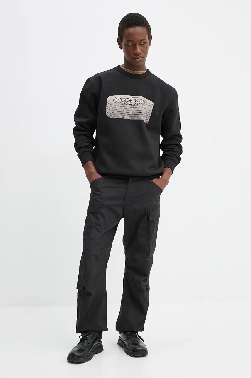 Штани G-Star Raw чоловічі колір чорний фасон cargo D25219-D308