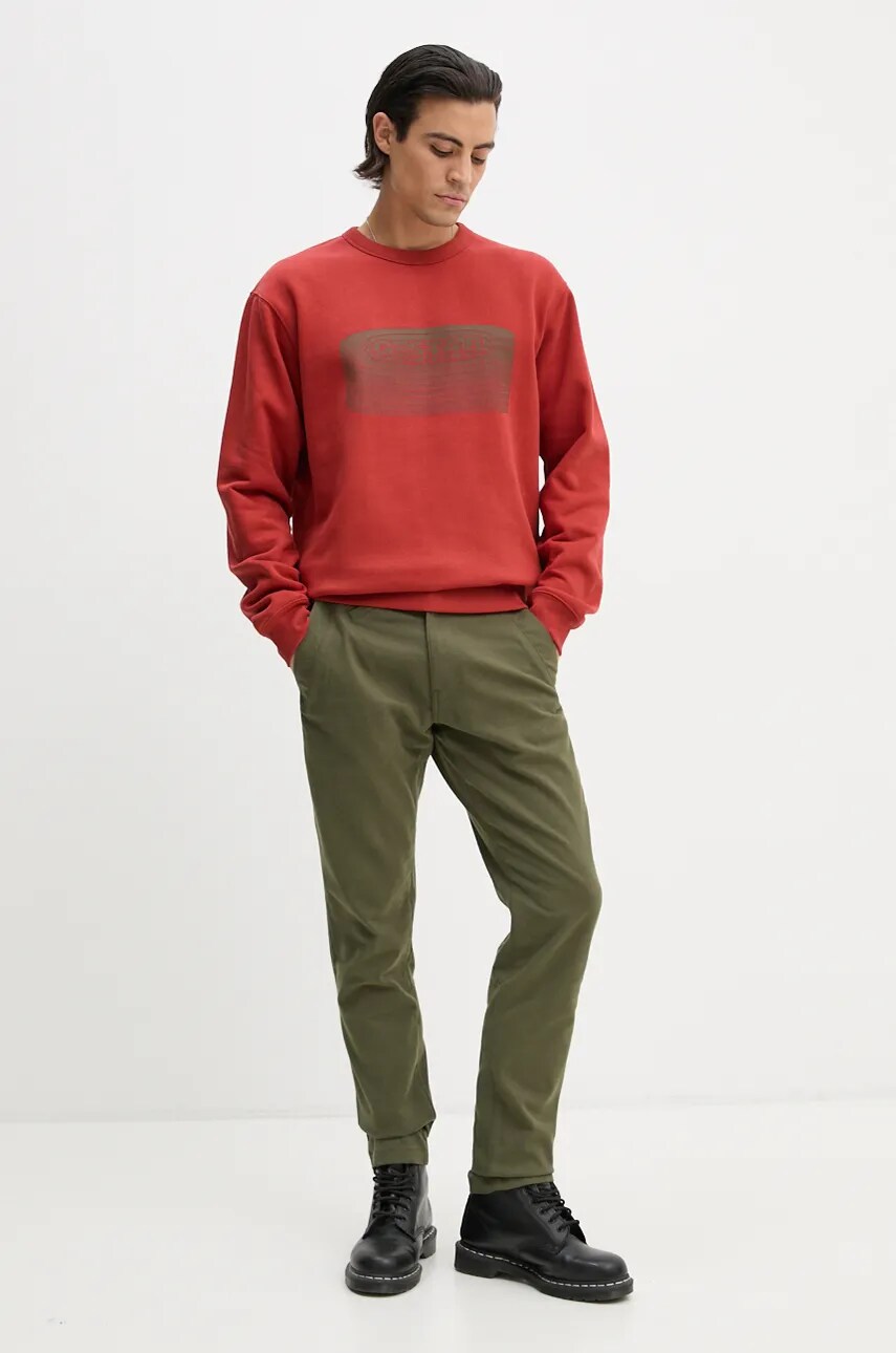 Штани G-Star Raw чоловічі колір зелений облягаючі D21038-D732