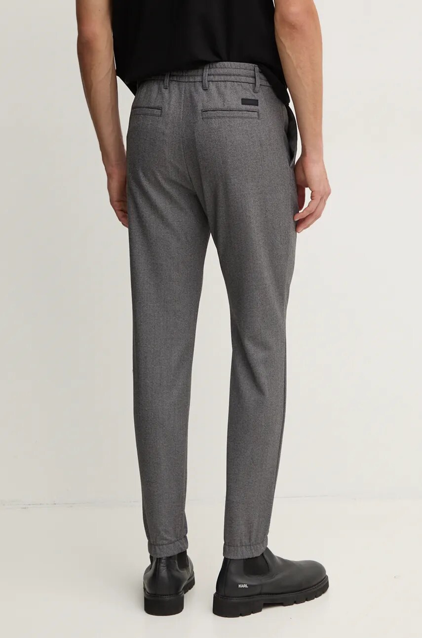 Штани з домішкою вовни Calvin Klein колір сірий K10K113421