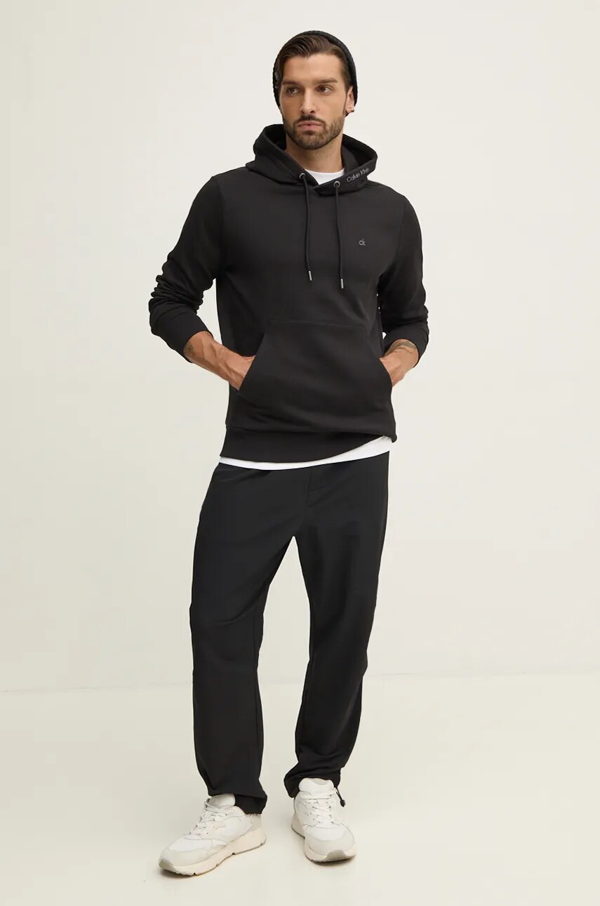Штани Calvin Klein Jeans чоловічі колір чорний однотонні J30J326172
