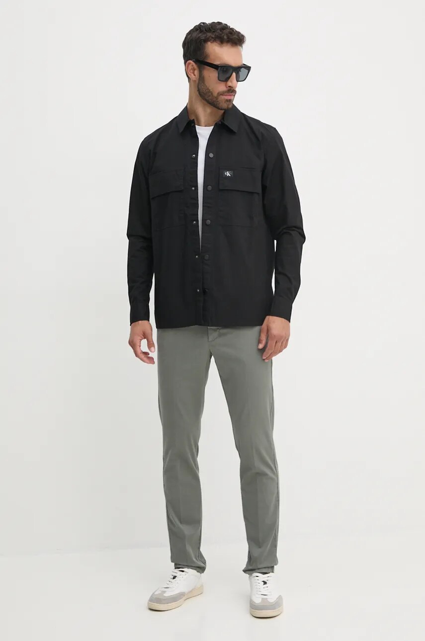 Штани Hackett London чоловічі колір зелений прямі HM212487R