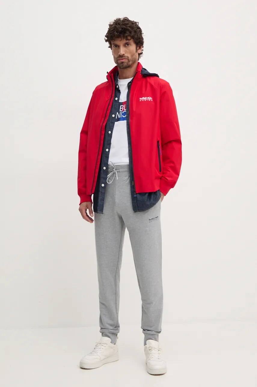 Спортивні штани Red Bull Racing x Pepe Jeans Red Bull Racing x Pepe Jeans колір сірий з принтом RM210002